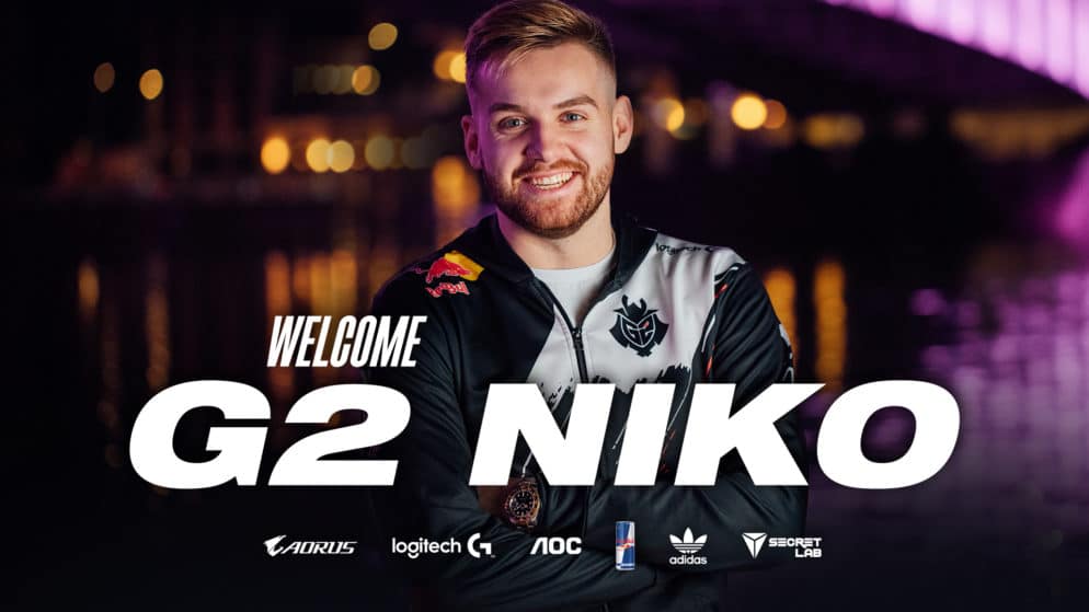 G2 Esports announces the signing of NiKo with a spectacular video