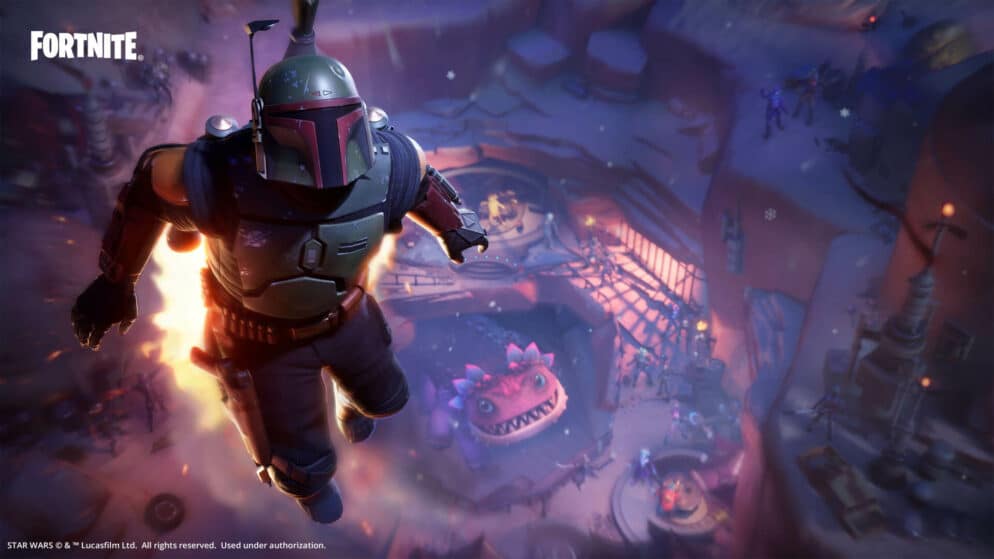 The Boba Fett skin and bundle is now available in Fortnite