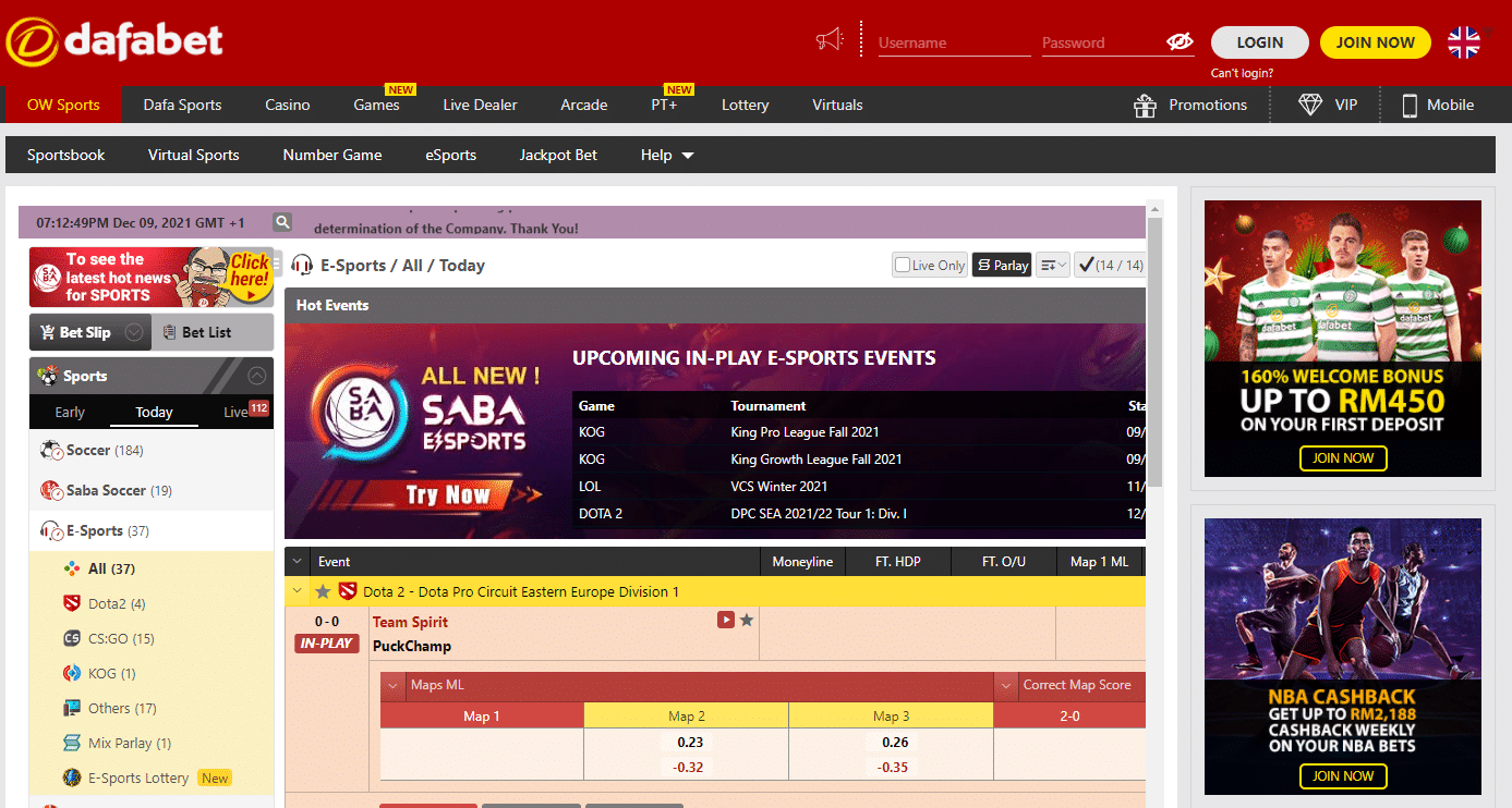 Dafabet Website