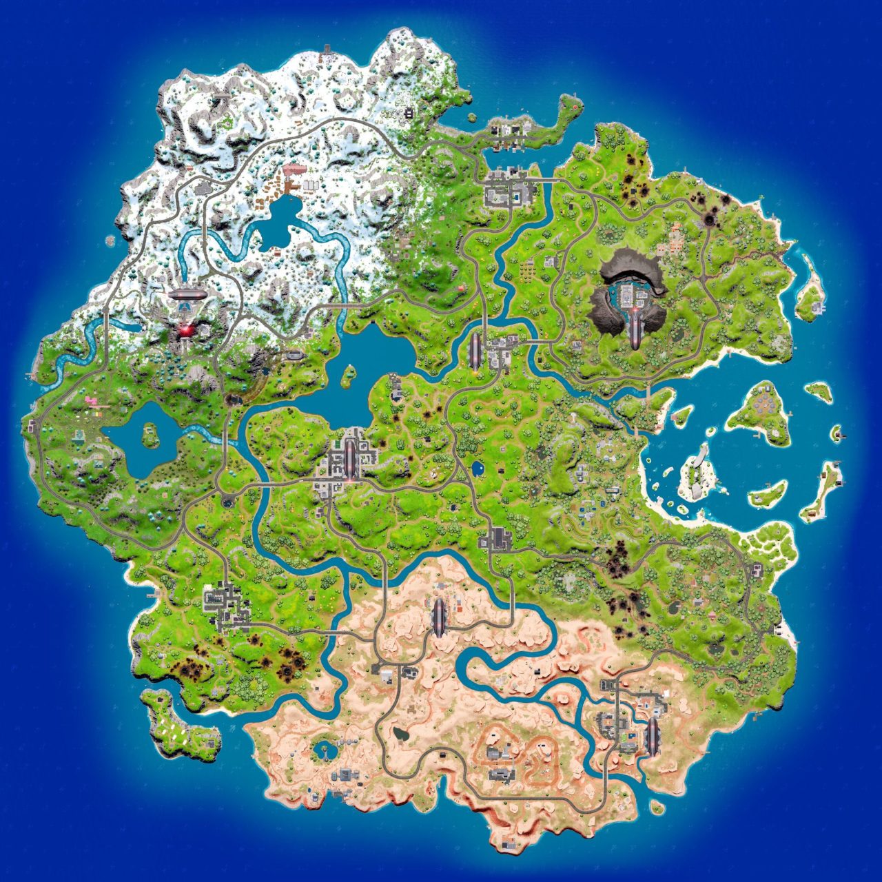 landing spots in Chapter 3 Season 2
