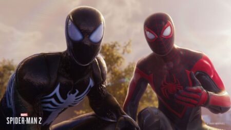 Peter Parker wears the Symbiote Suit in the first gameplay trailer of Marvel’s Spider-Man 2