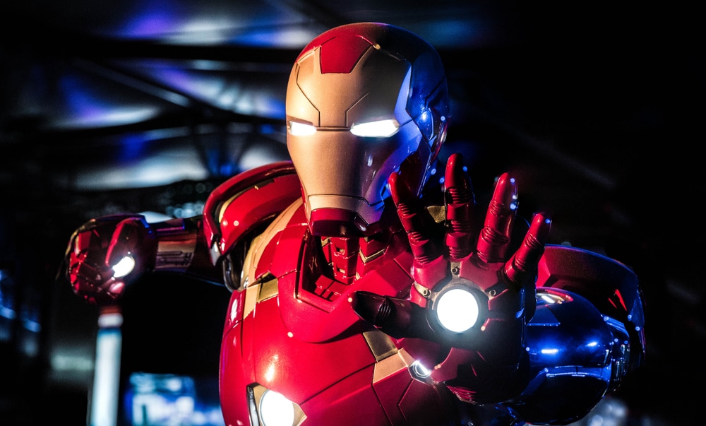 Avengers,Station,,London, ,February,2019:,An,Ironman,Costume,On