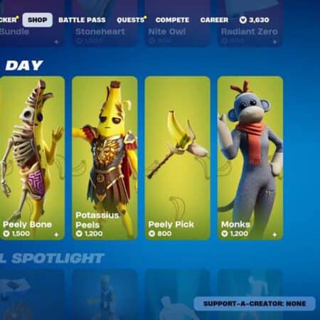 Fortnite: Peely Skins Released for National Banana Day