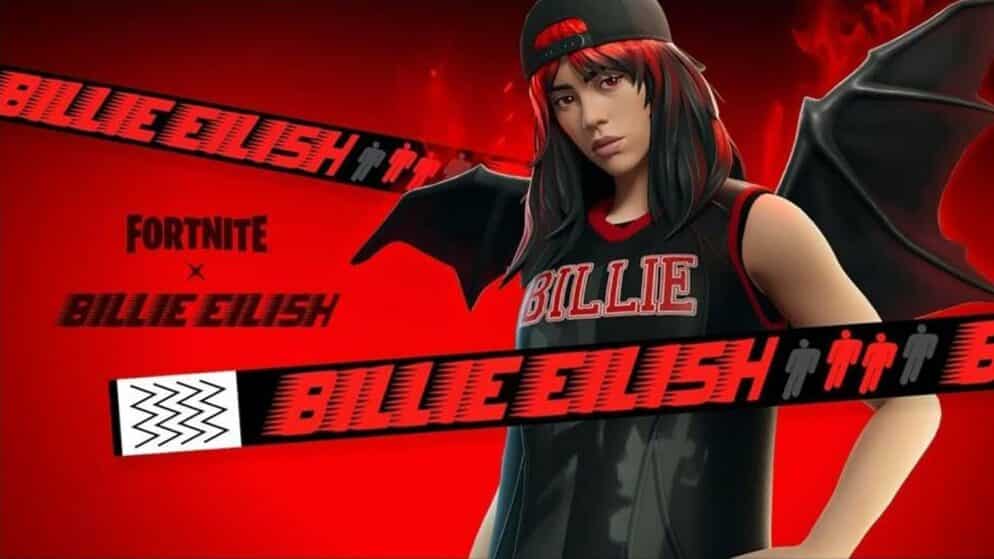 Billie Eilish Fortnite Skin Red Roots