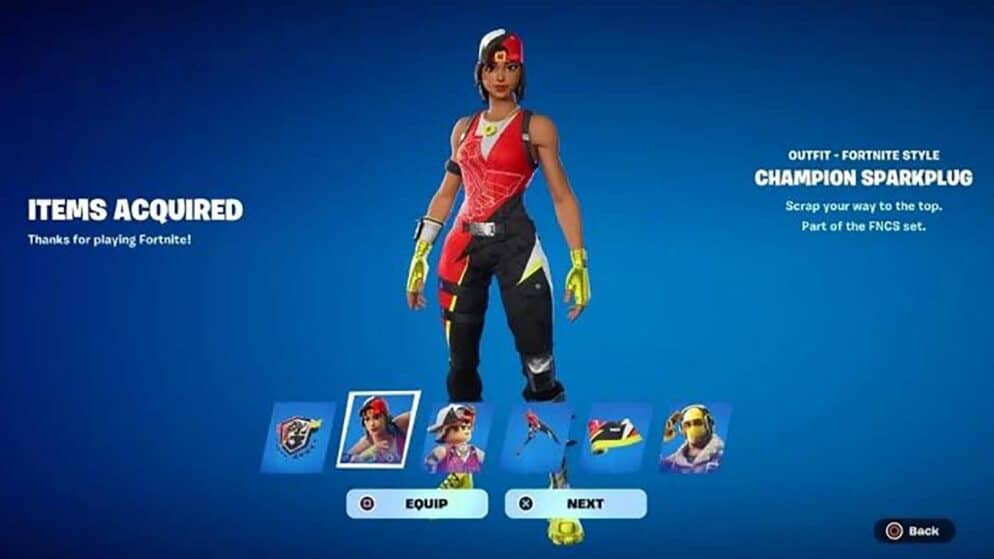Fortnite: How to Get Champion Sparkplug Skin