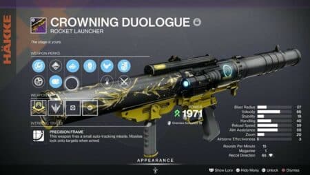 Destiny 2 Crowning Duologue God Roll