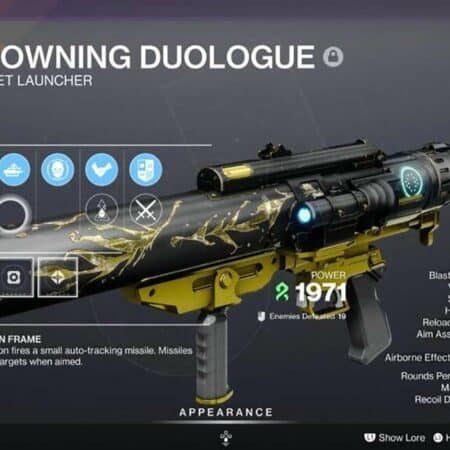 Destiny 2 Crowning Duologue God Roll
