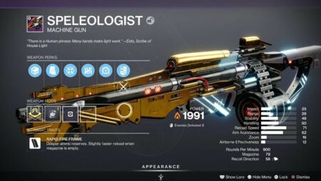 Destiny 2: Speleologist God Roll