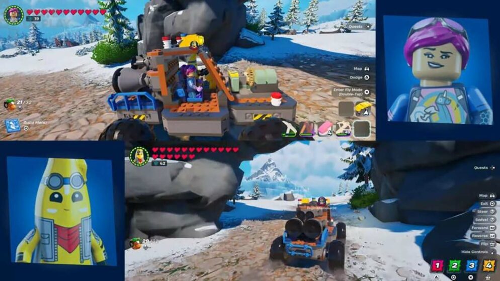 LEGO Fortnite is Getting Split Screen