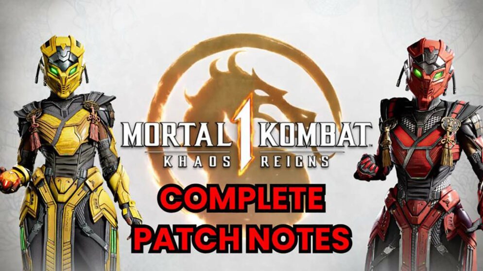 Mortal Kombat 1 Patch Notes for Khaos Reigns DLC