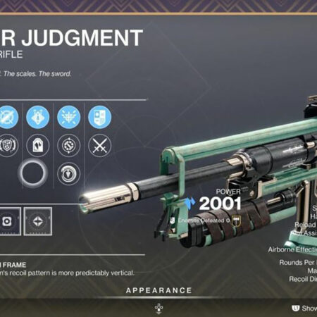 Destiny 2: Fair Judgment God Roll Guide