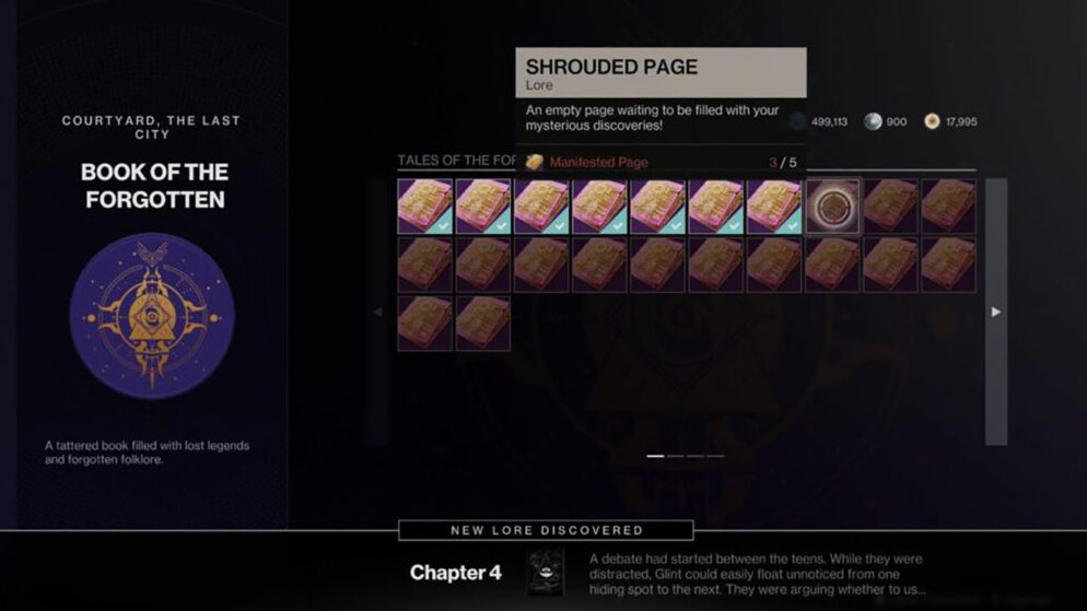 Destiny 2 Festival: Manifested Pages