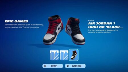 Fortnite: Air Jordan Black Toe Reimagined