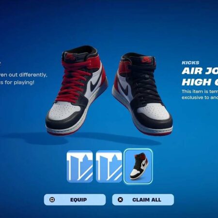 Fortnite: Air Jordan Black Toe Reimagined