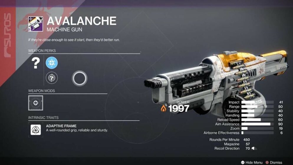 Destiny 2: Avalanche God Roll Powerful Strategies