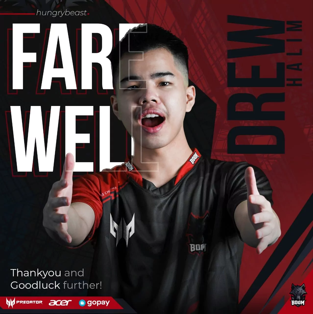 Dota 2 Pro Drew Released by BOOM Esports