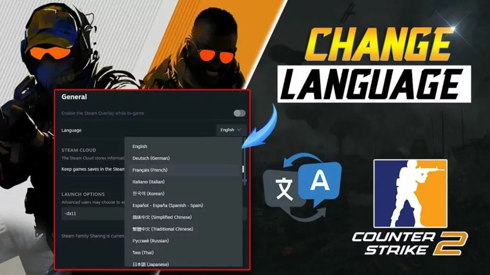 CS2: Quick Steps to Change Language